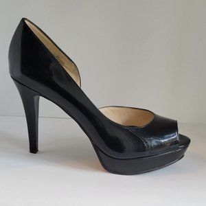 Nine West Constance Black Platform Heels Size 6